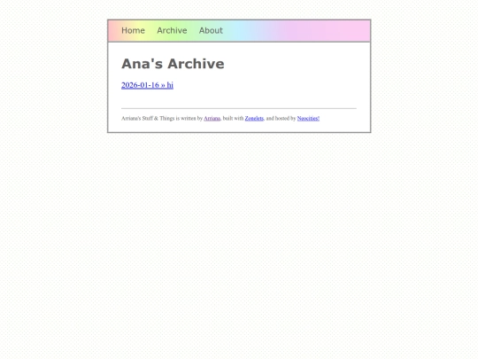 archive screenshot