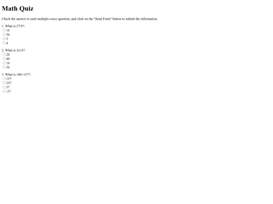 Math Quiz screenshot