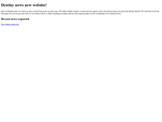 News-Website screenshot