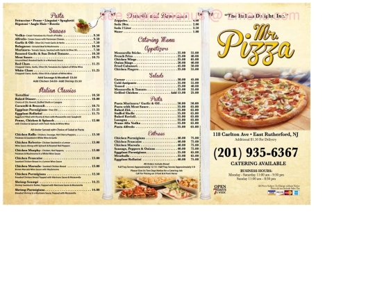 Pizza-Menu screenshot