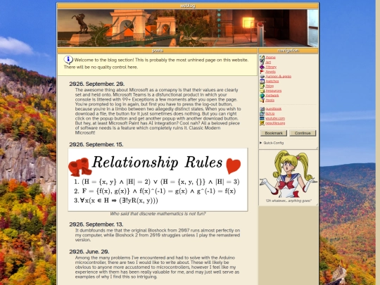 blog screenshot