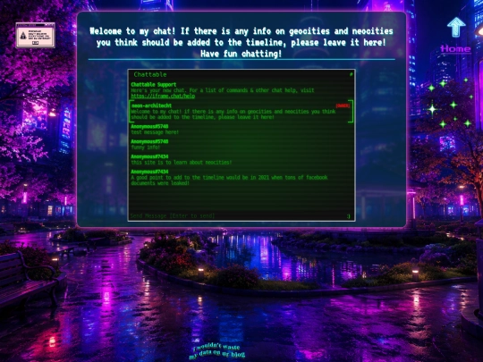 School/chatbox screenshot
