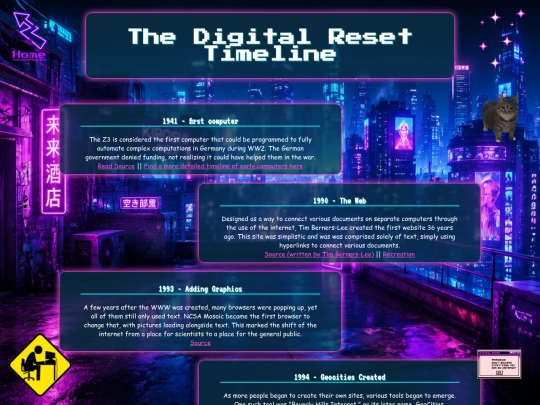 School/timeline screenshot
