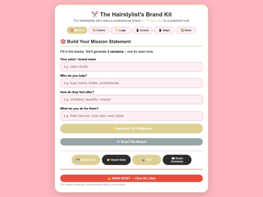 BRAND KIT/Hair-Pro-Brandindex screenshot