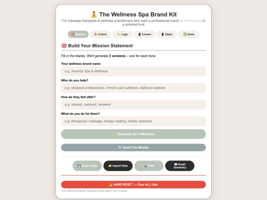 BRAND KIT/Wellness-Spa-Brand-Kit-index screenshot