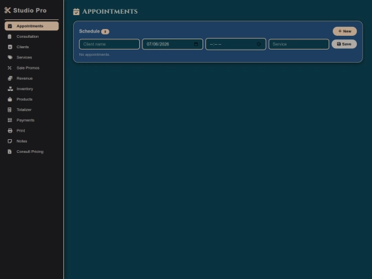 SALON STUDIO PRO MANAGEMENT/Barbershop-Studio-Pro-index screenshot