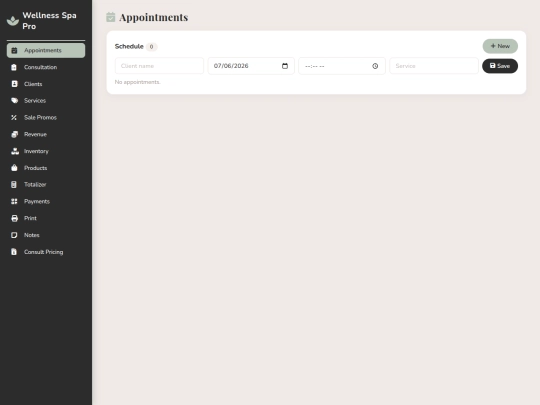 SALON STUDIO PRO MANAGEMENT/Wellness-Studio-Pro-index screenshot