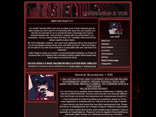 boundriesTOS screenshot
