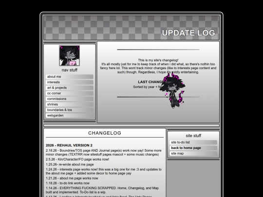 changelog screenshot