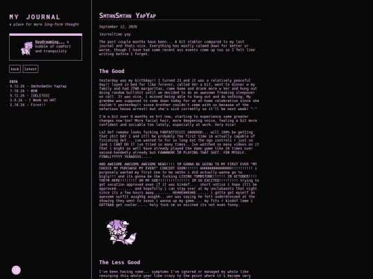 journal screenshot