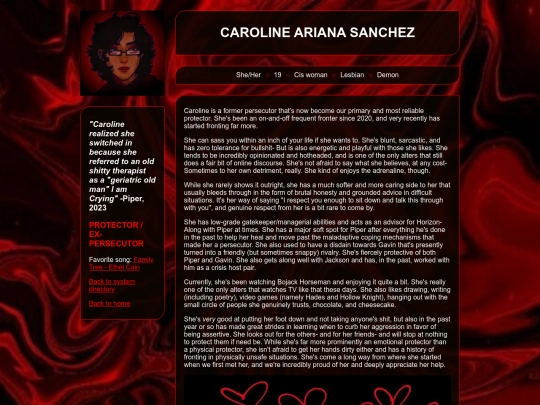 alters/caroline screenshot