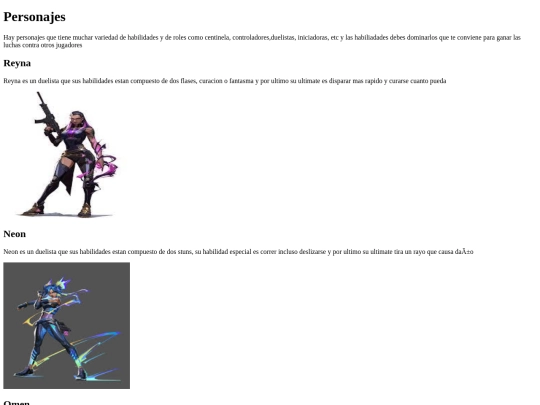 ProyectoValorant/personajes screenshot