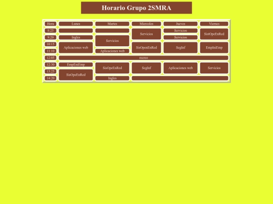 horario/iniciohorario screenshot