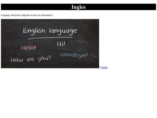 proyectoinicio/ingles screenshot