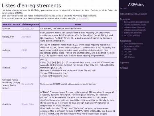 fr/directories/reclists screenshot