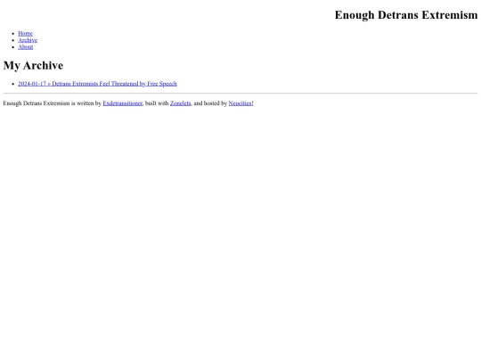archive screenshot