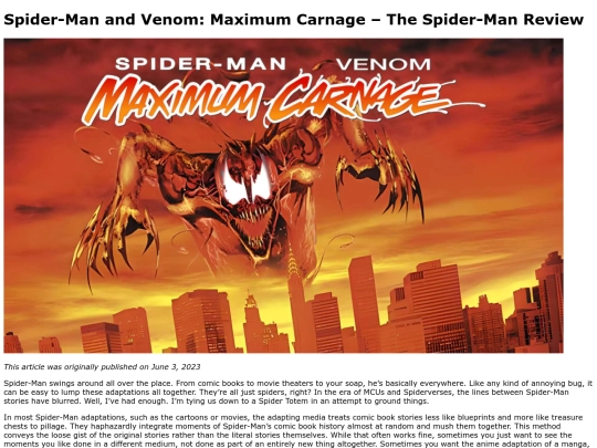 maximumcarnage screenshot