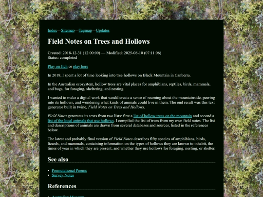 20181231.field_notes_on_trees_and_hollows screenshot