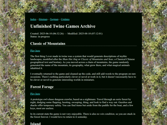 20250610.unfinished_twine_games_archive screenshot