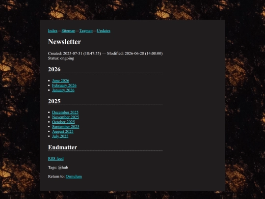 newsletter screenshot