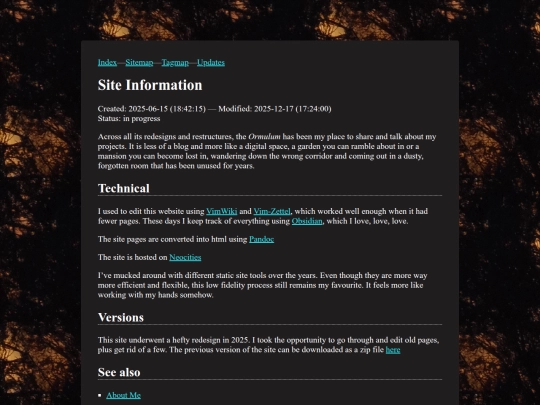 site_information screenshot