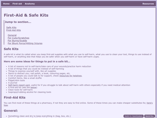 FirstAid/FirstAidKit screenshot
