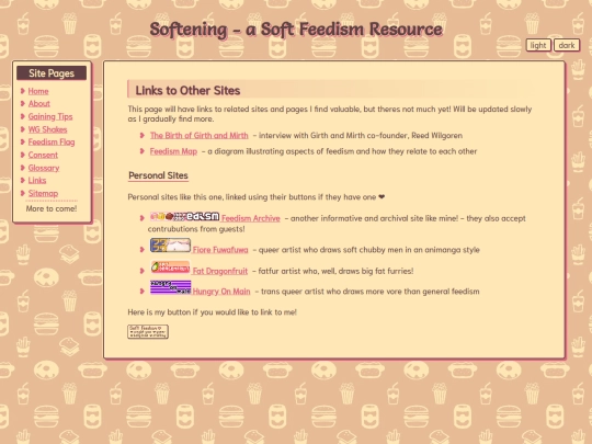 links screenshot