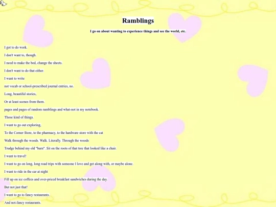 ramblings screenshot