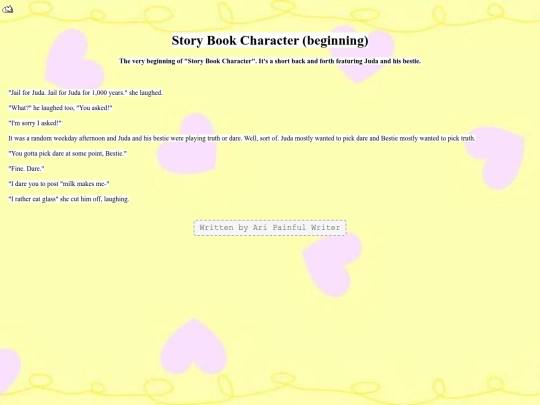 storybookcharacterbeginning screenshot