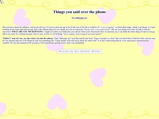 thingsyousaidoverthephone screenshot