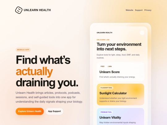 unlearnhealthapp screenshot