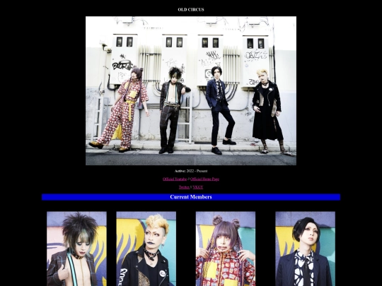 Bands/OldCircus/Index screenshot