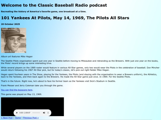 archive/posts/2025-10-20-101-Yankees at Pilots, May 14, 1969, The Pilots All-Stars screenshot
