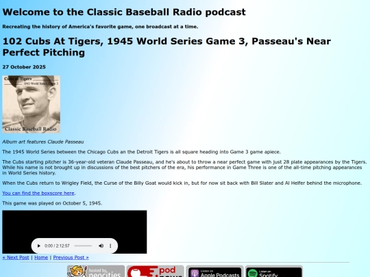 archive/posts/2025-10-27-102-Cubs at Tigers, 1945 World Series Game 3, Passeau's Near Perfect Pitching screenshot