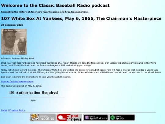 archive/posts/2025-12-29-107-White Sox at Yankees, May 6, 1956, The Chairman's Masterpiece screenshot
