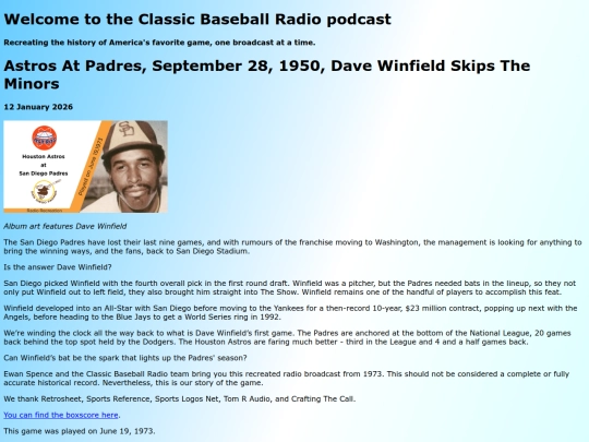 posts/2026-01-12-Astros at Padres, September 28, 1950, Dave Winfield Skips The Minors screenshot