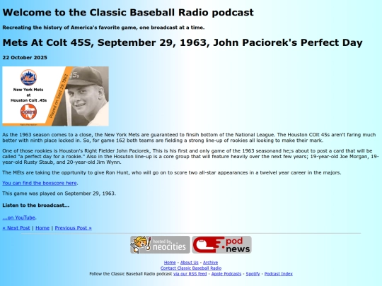 recreate/posts/2025-10-22-Mets at Colt 45s, September 29, 1963, John Paciorek's Perfect Day screenshot