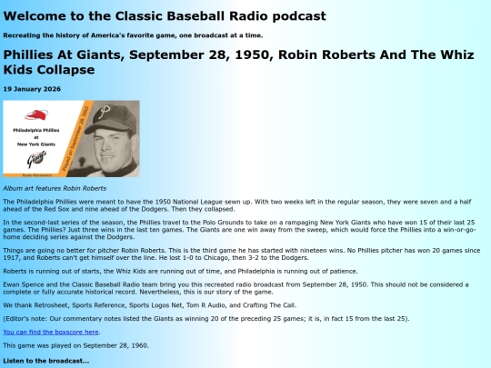 recreate/posts/2026-01-19-Phillies at Giants, September 28, 1950, Robin Roberts And The Whiz Kids Collapse screenshot