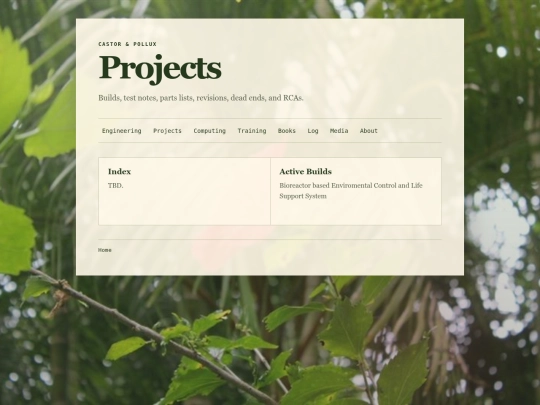 projects screenshot