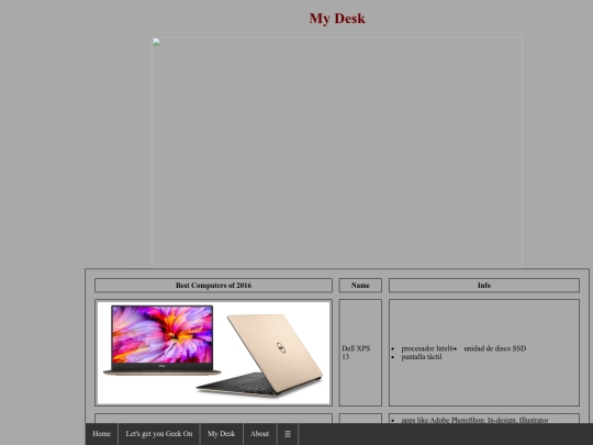 desk screenshot
