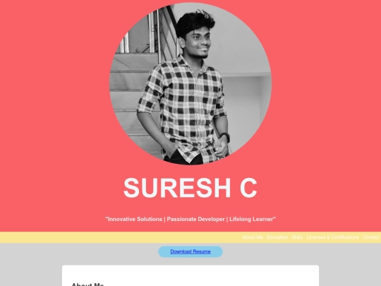 SURESHCWEBSITE screenshot