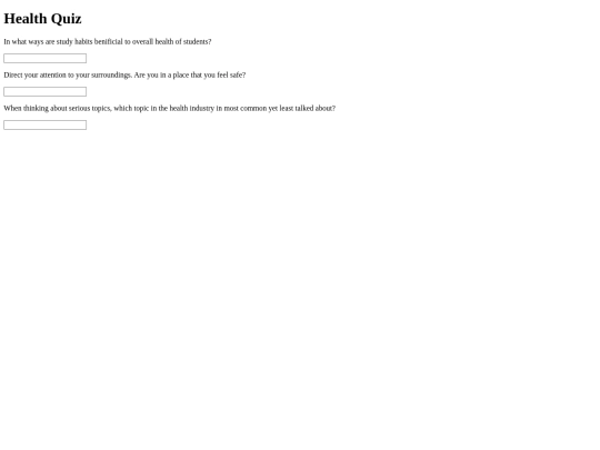 Quiz screenshot