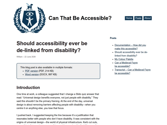 posts/should-accessibility-ever-be-delinked-from-disability screenshot