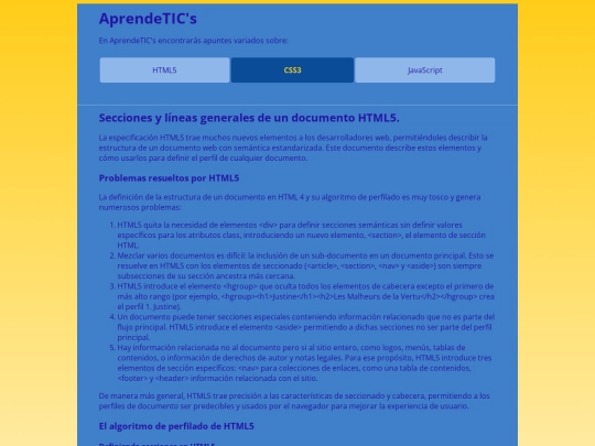 pag/css3 screenshot
