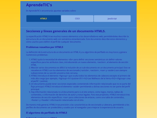 pag/html5 screenshot
