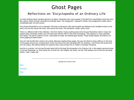 Ghostpages screenshot