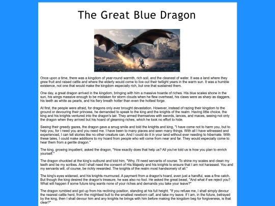 TheGreatBlueDragon screenshot