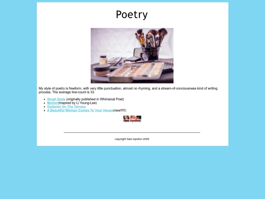 poetry screenshot