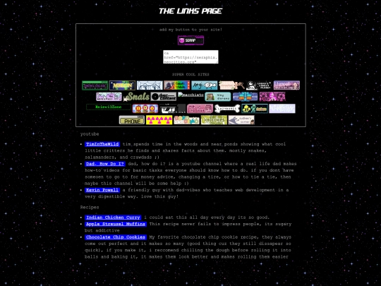 links screenshot