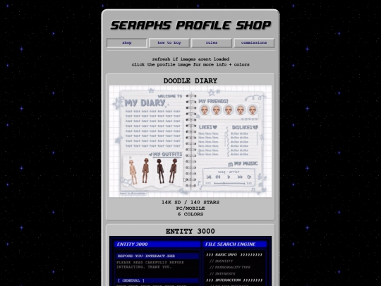 profile-shop/shop screenshot